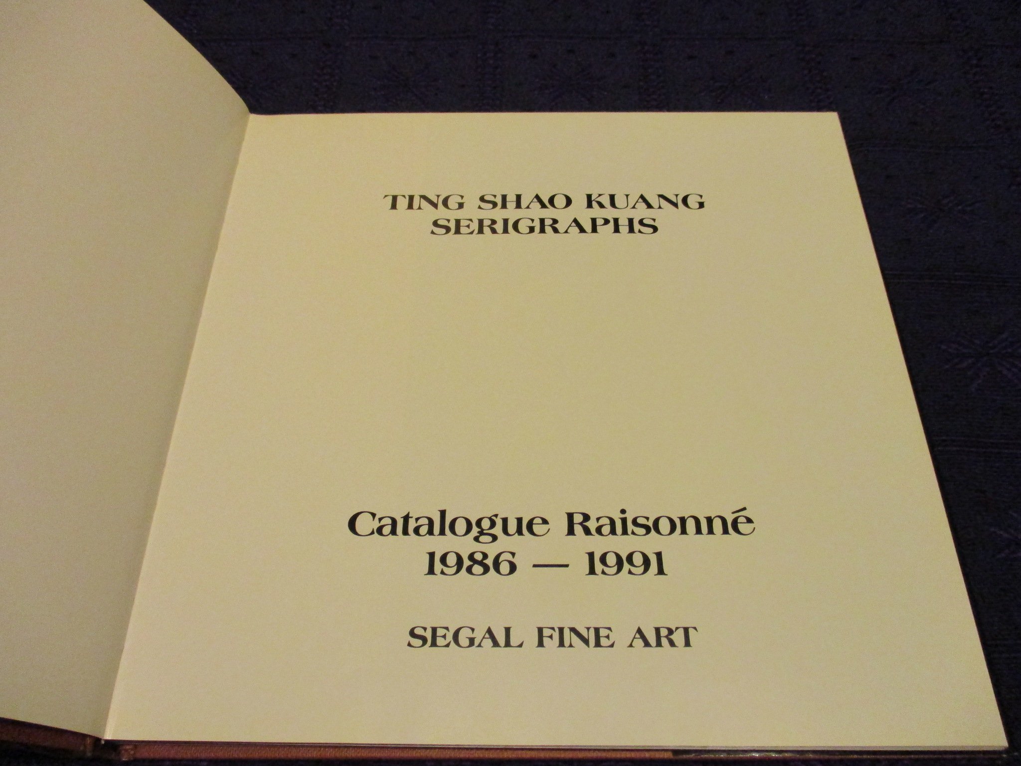 三米藝術二手書店】丁紹光作品集TING SHAO KUANG SERIGRAPHS，SEGAL