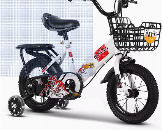 [可折疊]全新 熱賣款 可愛恐龍兒童自行車腳踏車12吋 14吋 16 寸18吋20吋附藍子後座鈴當閃光輔