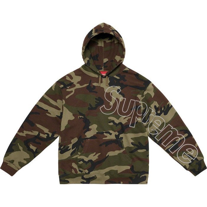 日貨代購CITY】2021AW Supreme reflective hooded sweatshirt 帽T 現貨