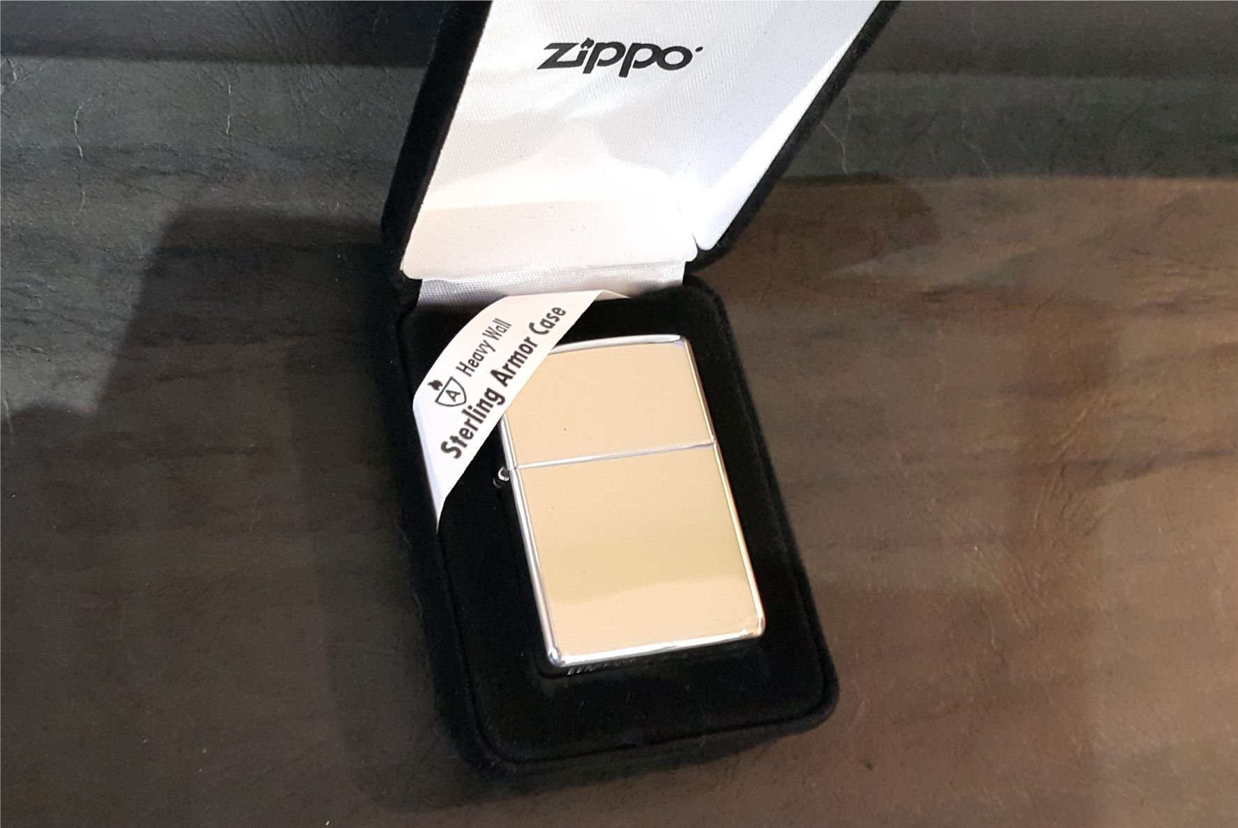 ONE*$~美系ZIPPO*Sterling Armor Case《925純銀加厚版》霧面拉絲*編號