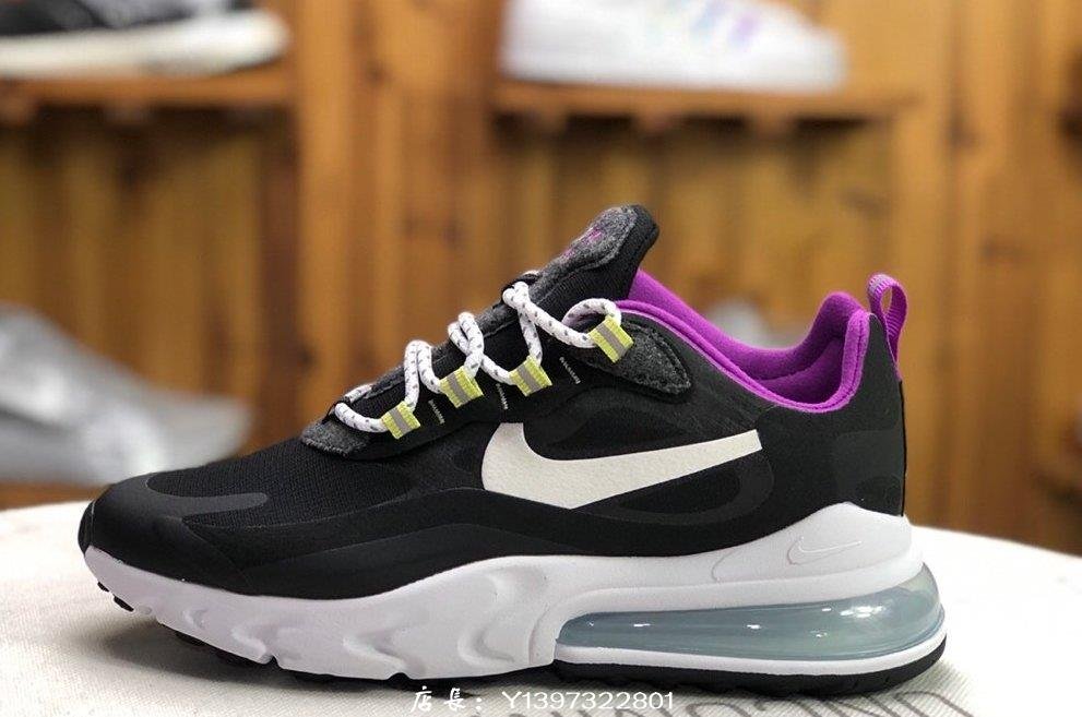 Nike  AIR MAX 270 黑白紫 歐美 機能 氣墊 運動 慢跑鞋 CV7956-011 女鞋