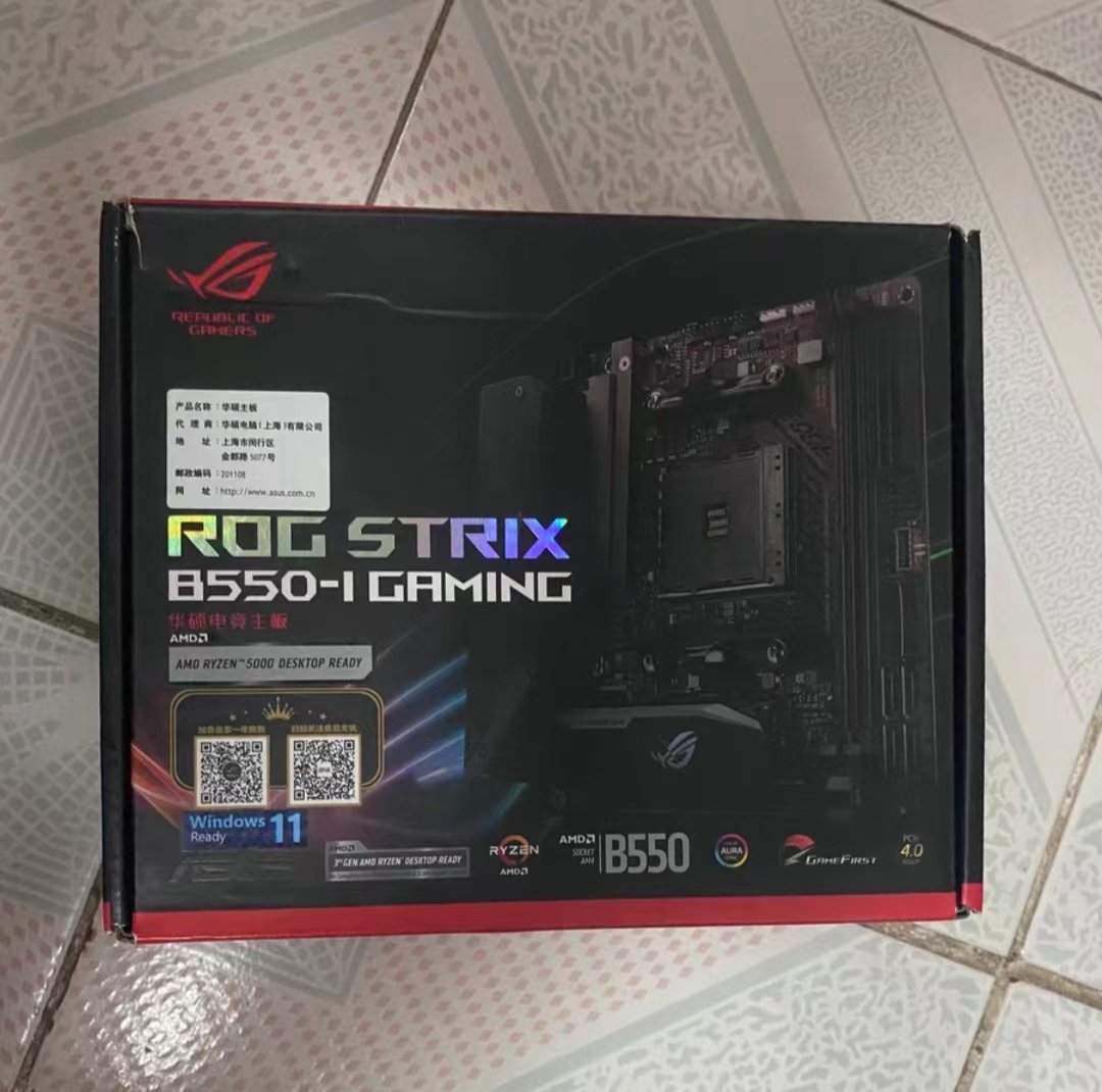 【熱賣精選】華碩ROG STRIX B550-I GAMING AM4臺式機主板支持R55600G R75800X