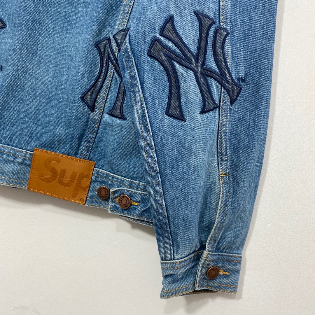 Supreme new york yankees denim trucker jacket | Yahoo奇摩拍賣