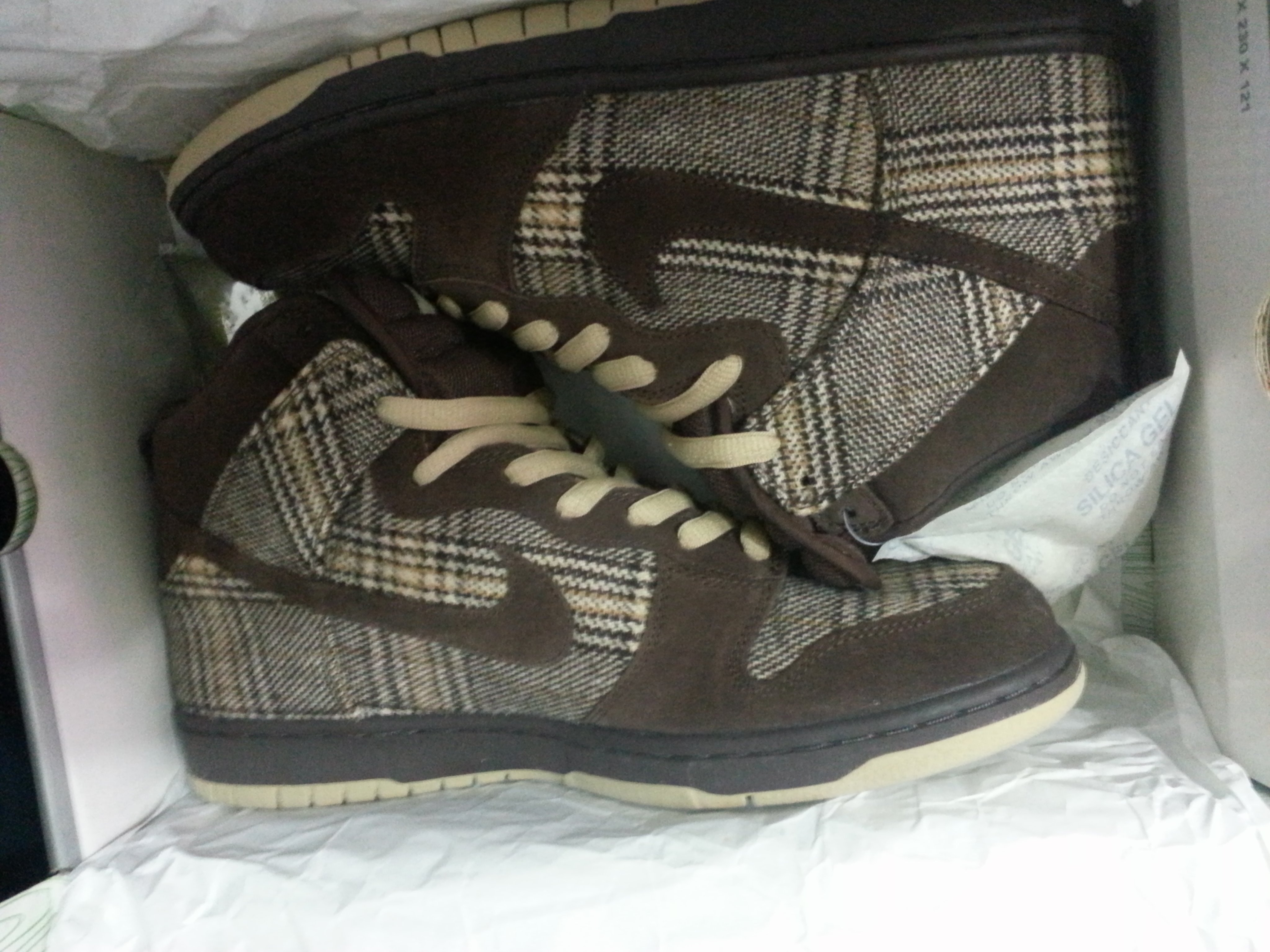 nike dunk high tweed