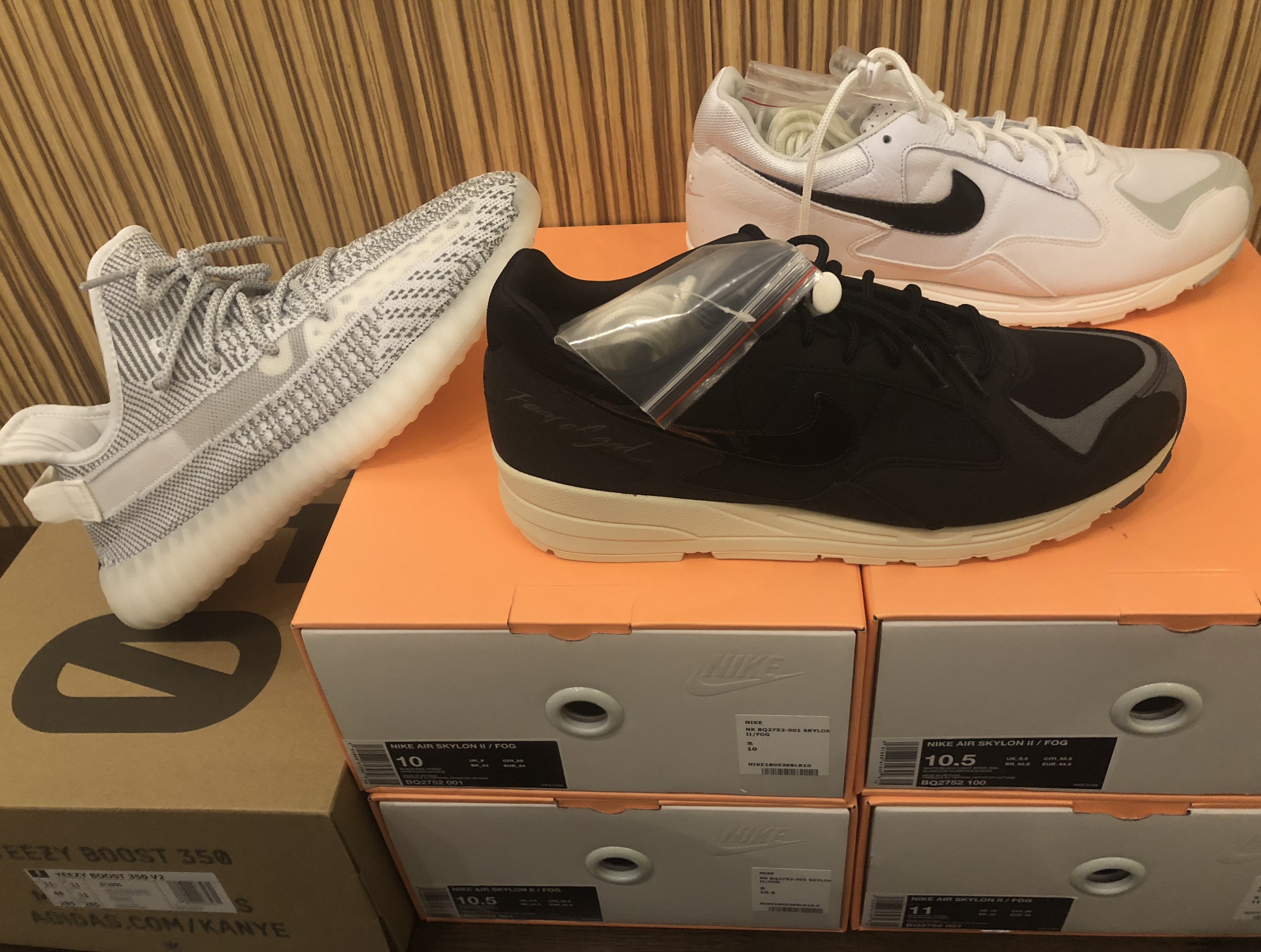 黑10全新Fear of god x Nike Air Skylon 2 台灣公司貨BQ2752 001