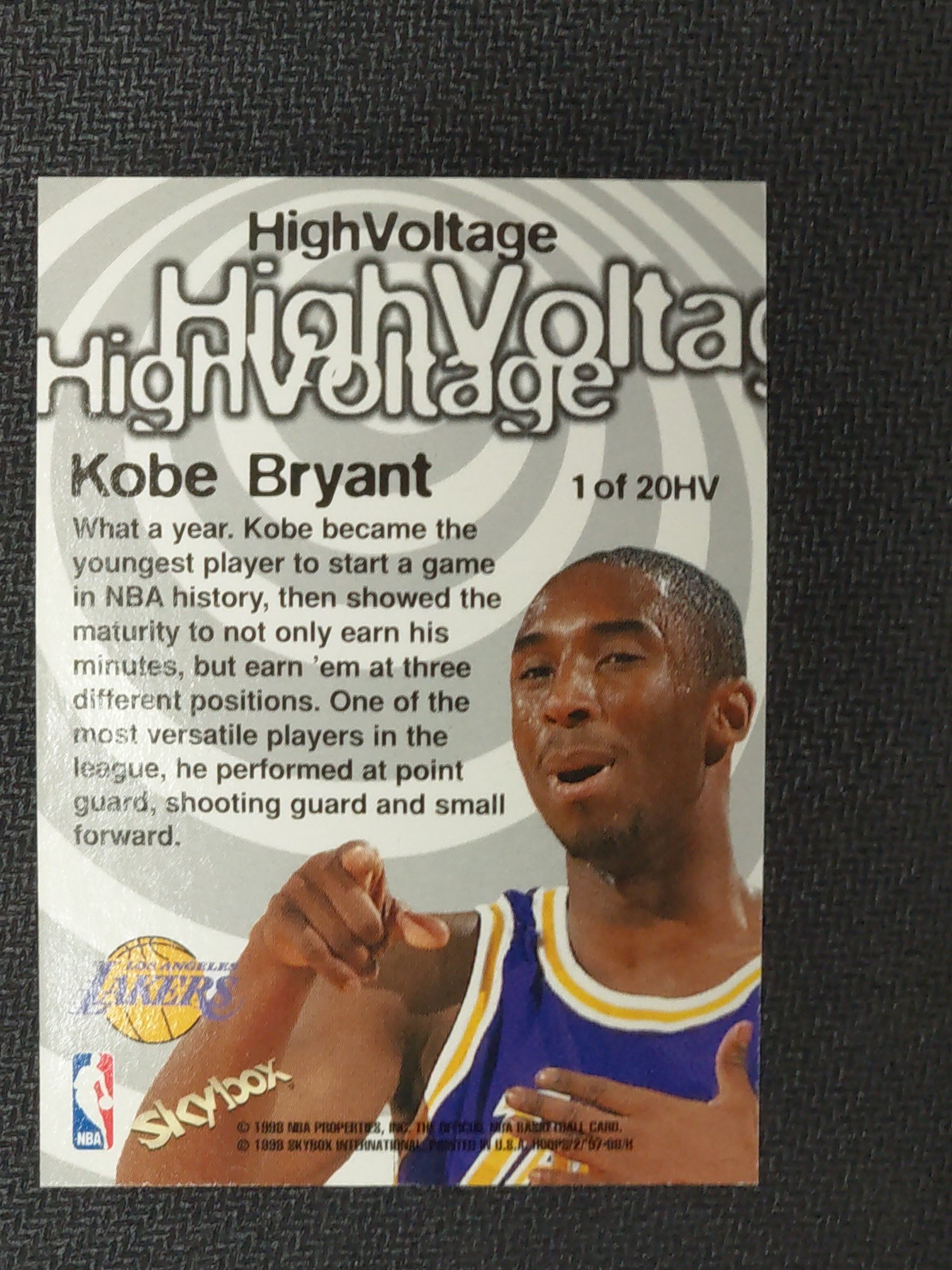 1997-98 Hoops High Voltage #HV1 Kobe Bryant | Yahoo奇摩拍賣