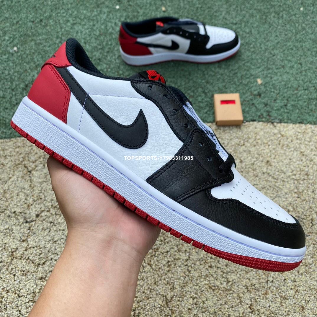 Air Jordan 1 Low OG “Black Toe”白黑紅腳趾低幫滑板鞋CZ0790-106