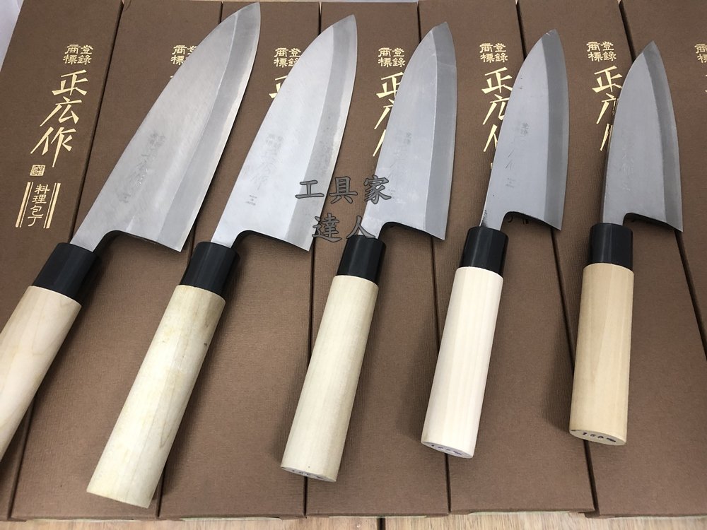 工具家達人」日本製正廣作出刃魚刀厚正広雞肉刀日式料理料理包丁刨刀雞