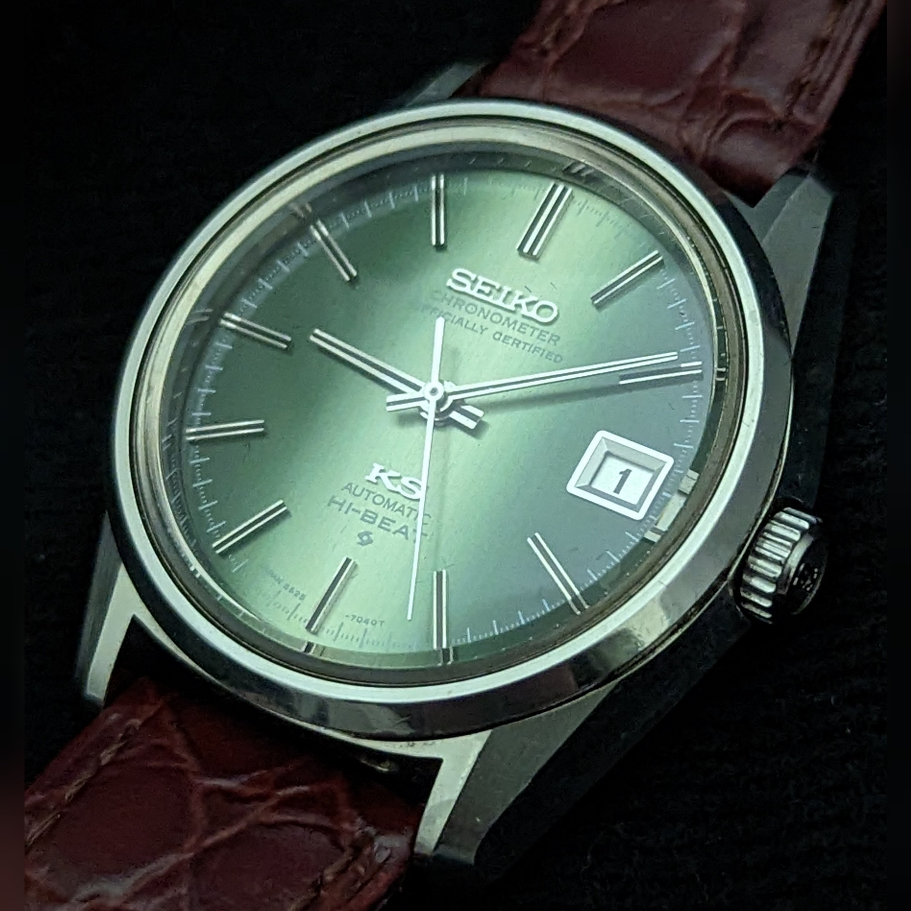 全部原裝超美品）罕見1970年代日本停產SEIKO精工高階天文臺(( KS