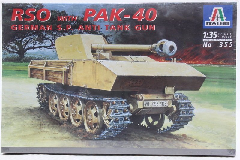 統一模型】ITALERI《德國納粹反坦克自走砲戰車RSO with PAK-40》1:35