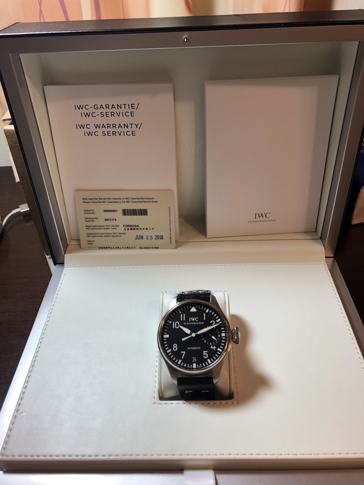 IWC BIG PILOT 500901 萬國錶 大飛行員七日鍊 台灣公司貨 已停產二手美品 適合搭配 軍裝 MA-1