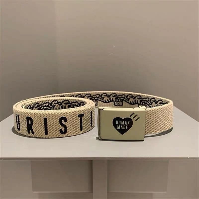 HUMAN MADE 20AW WEB BELT 愛心金屬卡扣帆布腰帶| Yahoo奇摩拍賣