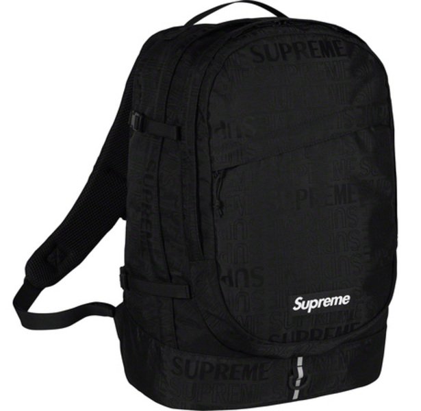 IMPRESSION】Supreme 19ss Backpack 46th 黑色隱形印刷登山運動後背包