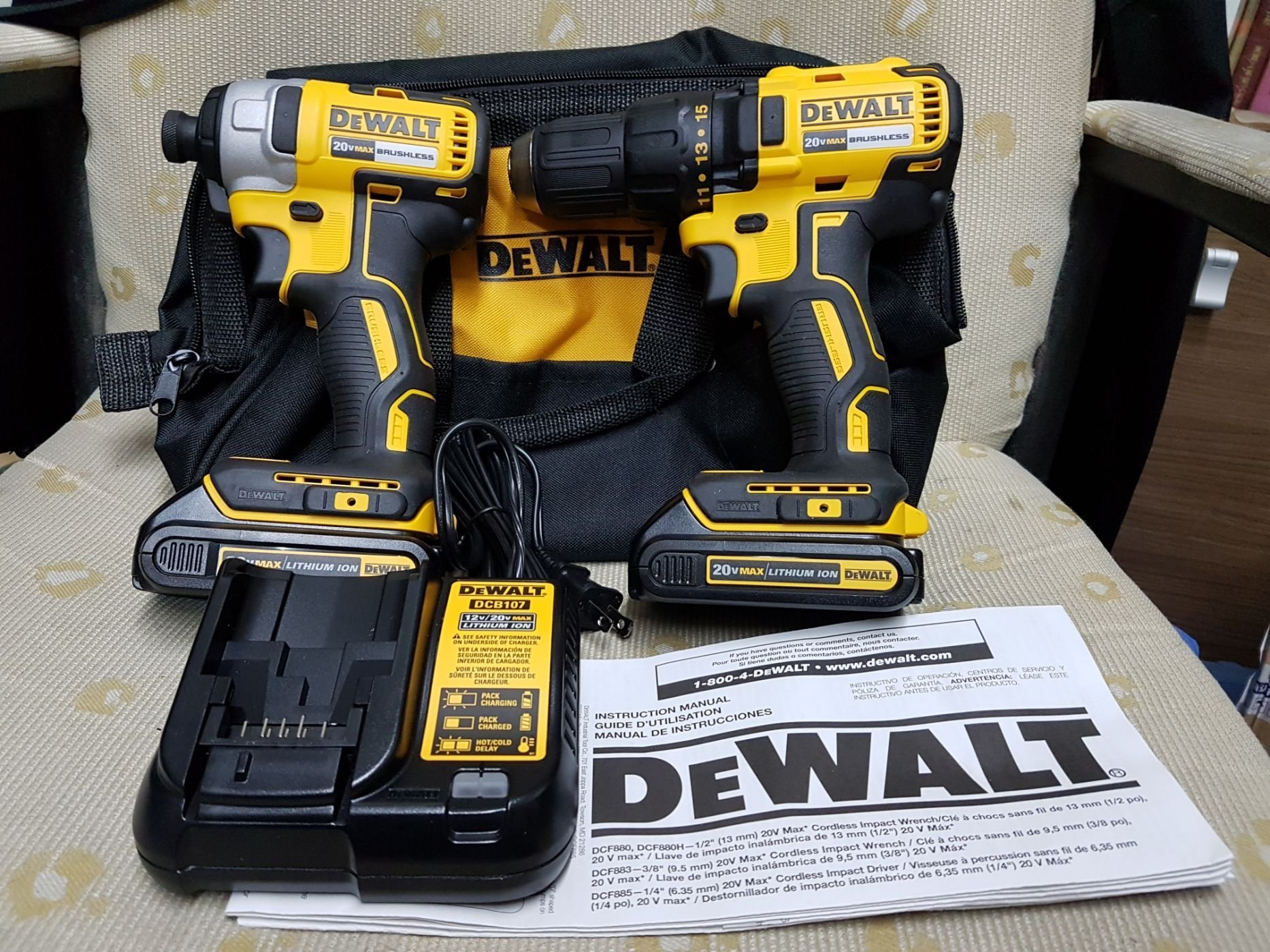 Dewalt DCF787 DCD777 無刷18V 20V 衝擊起子 電鑽 DCK277C2 雙機組 非Gdr GSR