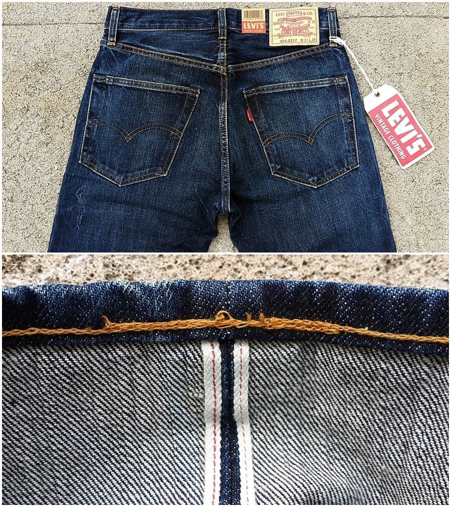 西方不敗全新美國版Levi's LVC 505 1967年White Nights爆裂貓紋67505