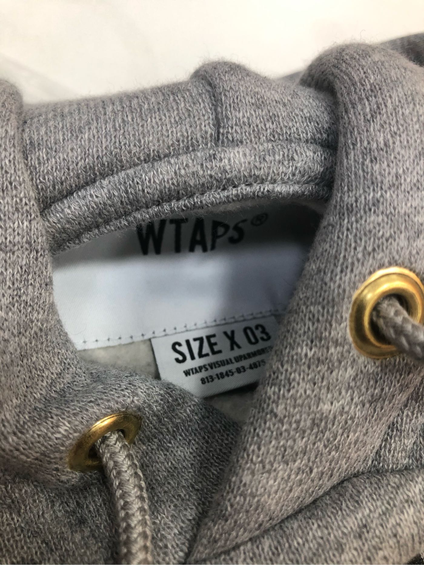 21SS Wtaps Academy Hooded Cotton 春夏最新尺寸文字帽Tee Lima 灰色L