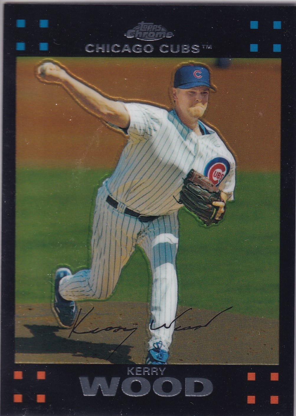  Kerry Wood baseball card 1999 Topps #RN7 Record