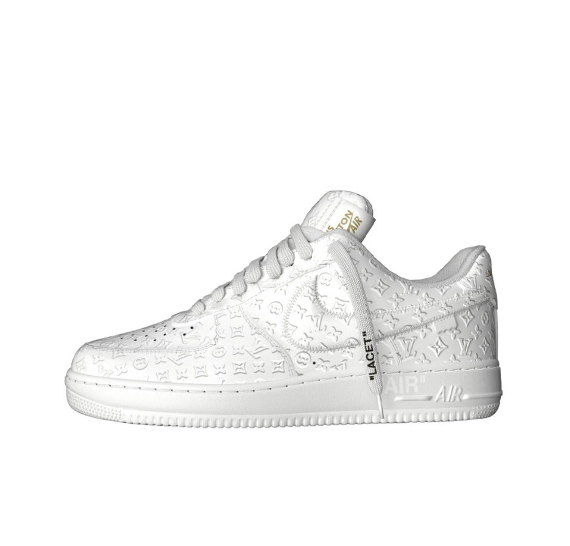 全新現貨 Louis Vuitton x Nike Force 1 By Virgril Abloh 四色 小牛皮 壓紋 LV 路易威登 空軍一號 聯名