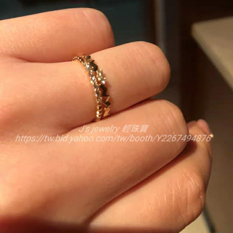 輕珠寶訂製18K金愛心戒臂鑽石戒指 線戒 | Yahoo奇摩拍賣