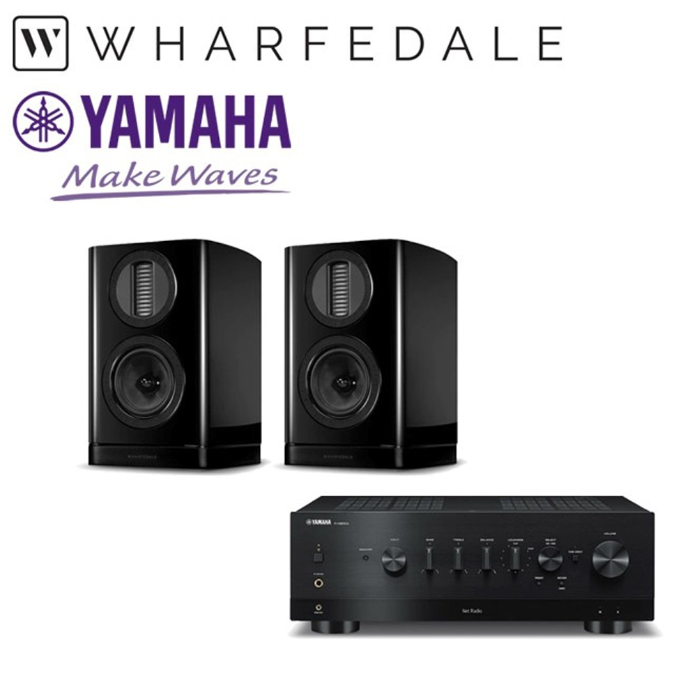 YAMAHA R-N800A 串流綜合擴大機 + Wharfedale 英國 AURA1 書架喇叭【公司貨保固】