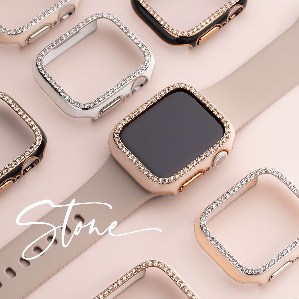 FOS》日本Apple Watch Series 8 7 6 5 4 SE 保護殼水鑽時尚可愛女生熱