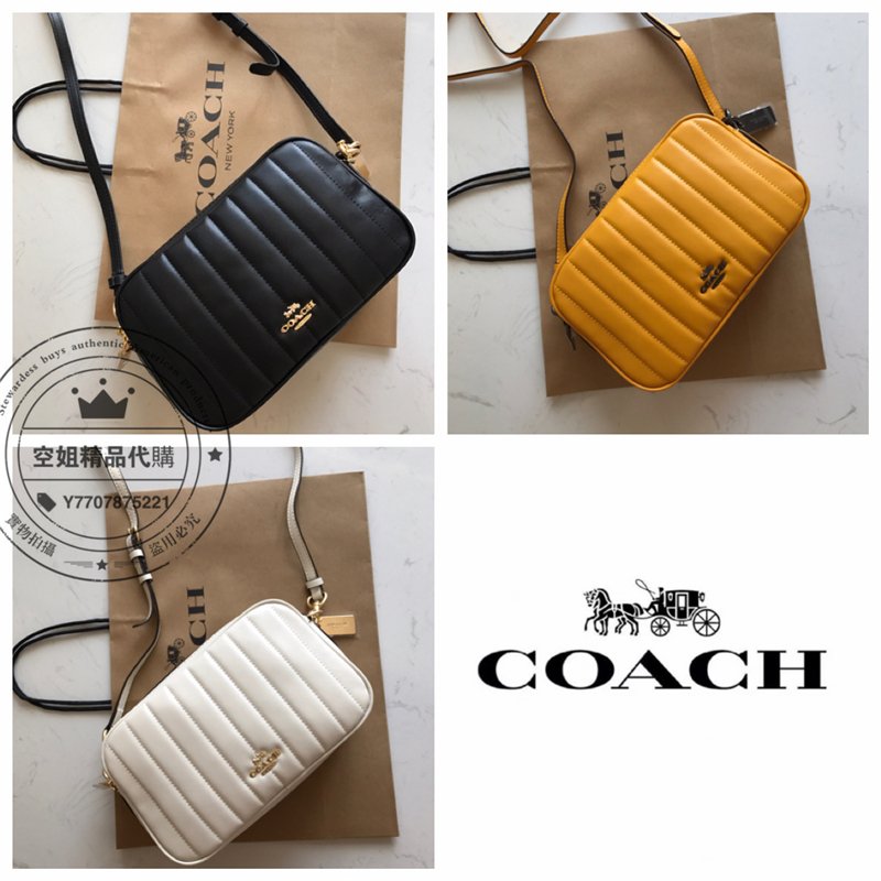 空姐精品代購 Coach 1569 新款 jes系列 雙拉相機包  斜挎包 單肩包 側背包 女包 百搭時尚 附購證