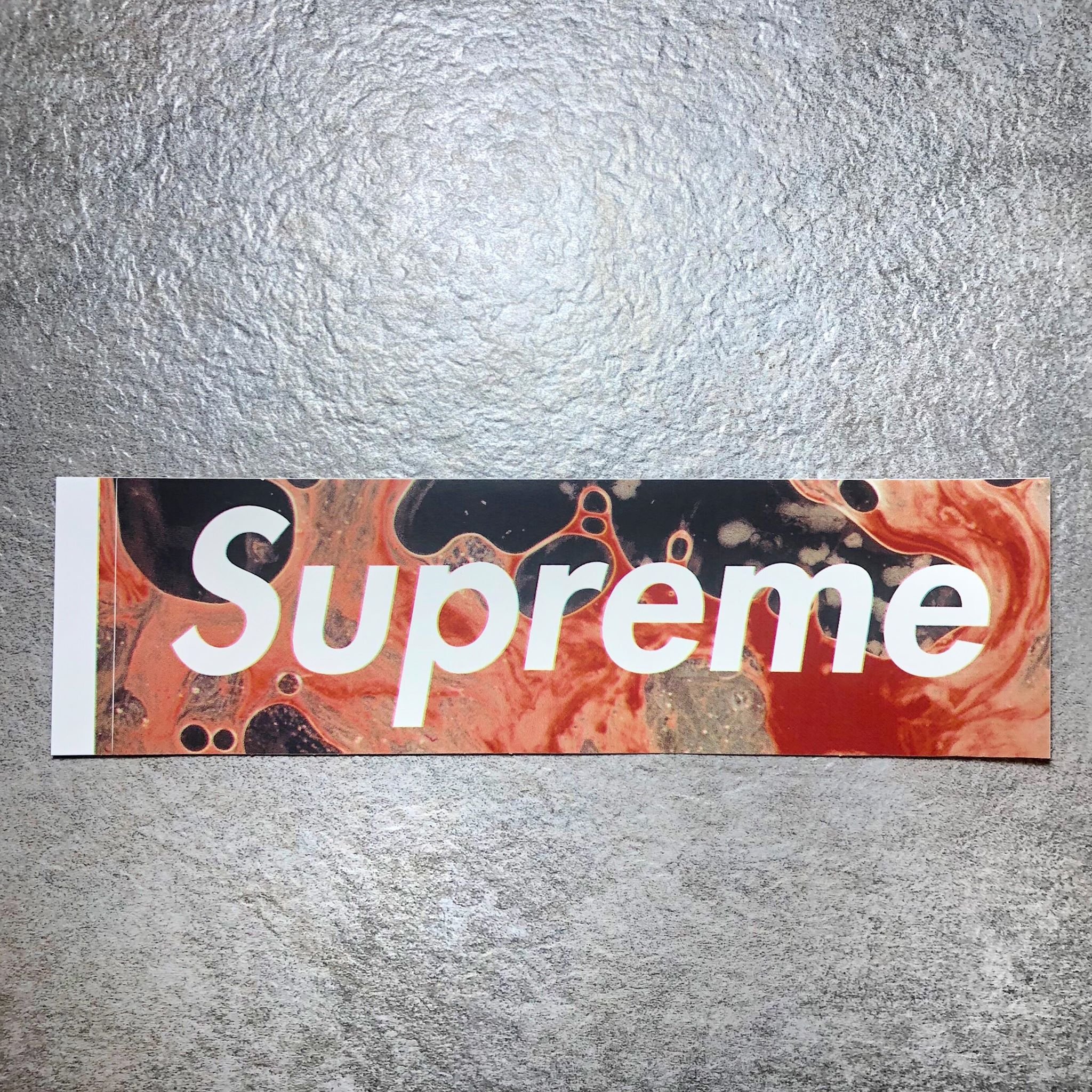 Faithful】SUPREME Blood and Semen Box Logo Sticker 精&血貼紙