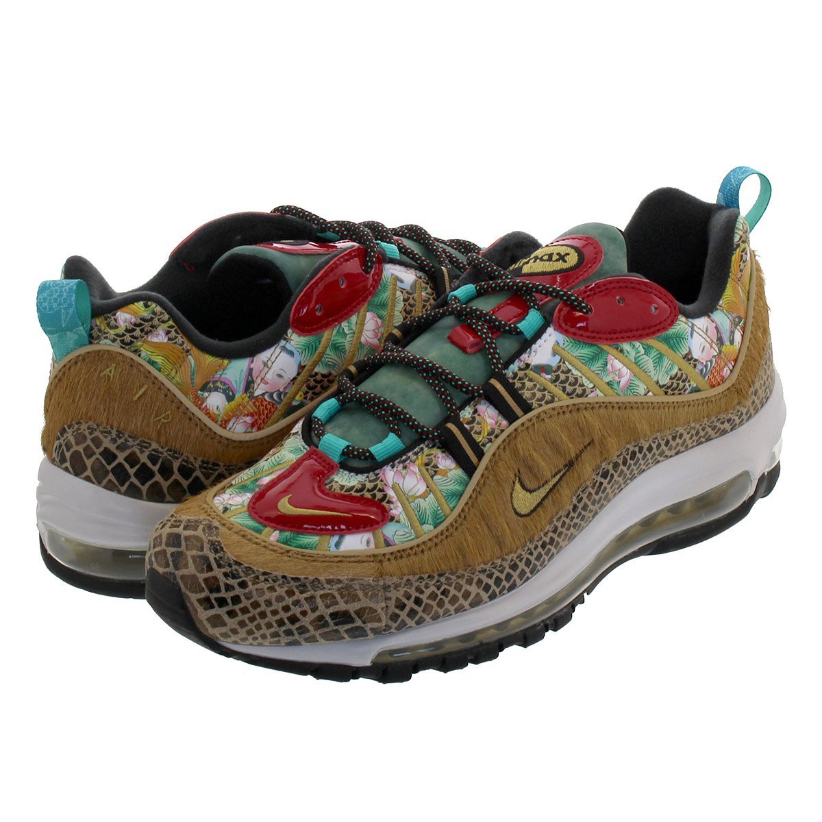 CodE= NIKE AIR MAX 98 CNY 馬毛蛇紋慢跑鞋(駝)BV6649-708 己亥天津 