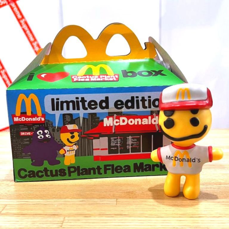 BLACK全新CPFM x McDonalds麥當勞小子Cactus Plant Flea Market玩具