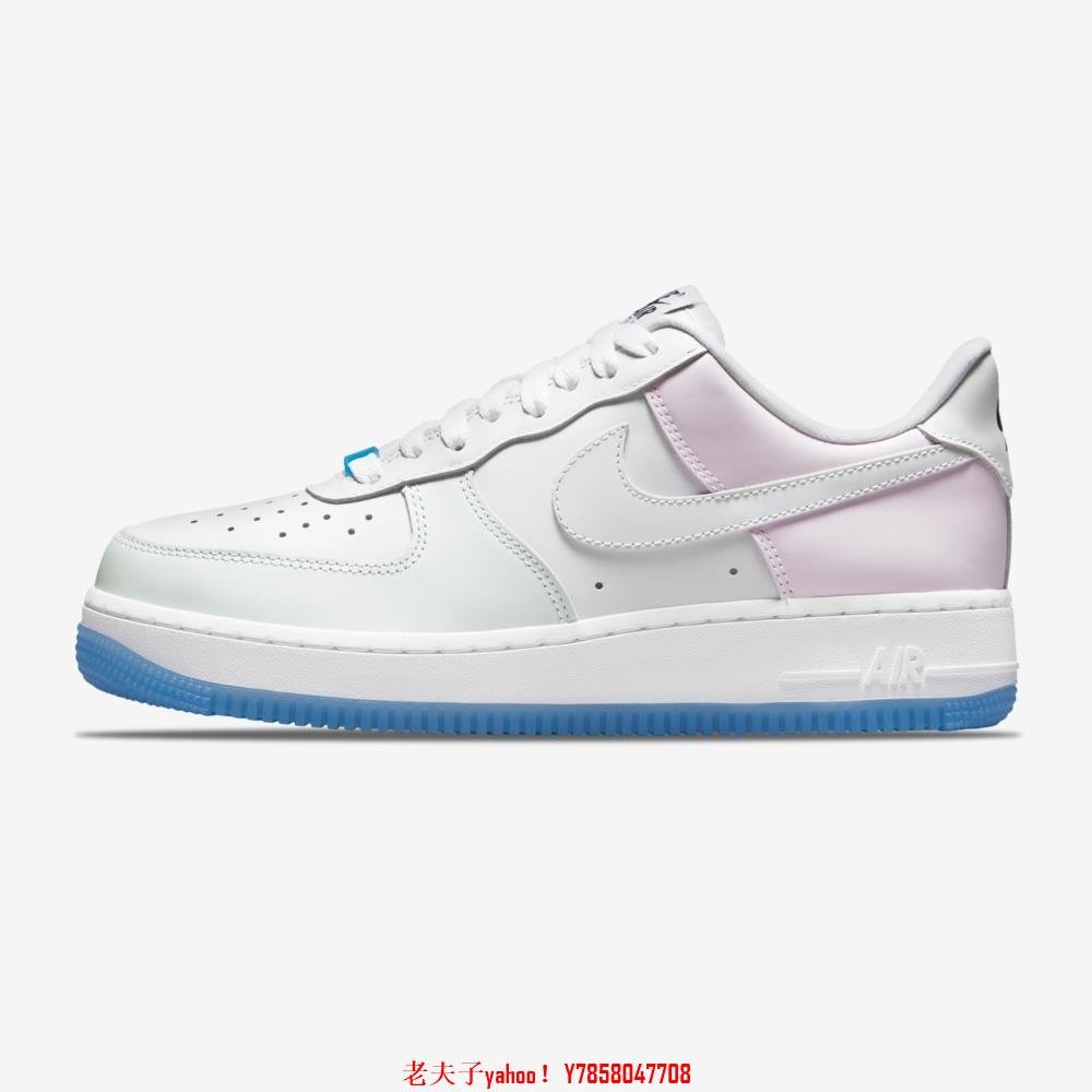 老夫子】Nike Air Force 1 07 LX UV W White 白藍紅熱感應變色DA8301