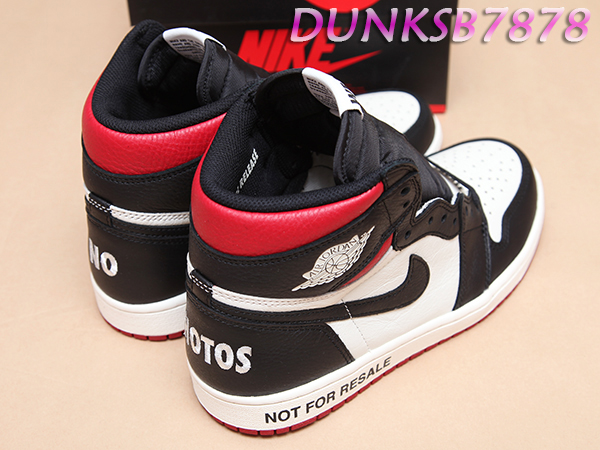 NIKE AIR JORDAN 1 RETRO HIGH NOT FOR RESALE 禁轉黑頭861428-106