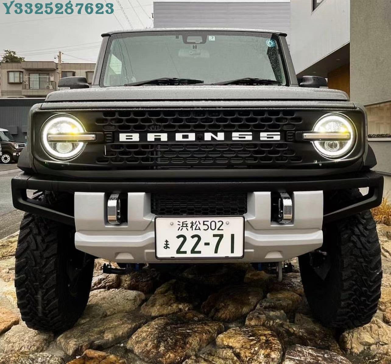 Jimny JB74 吉姆尼大包圍  改裝Bronco 前保桿 水箱罩 保險杠大燈照明 Supar.Car /請議價