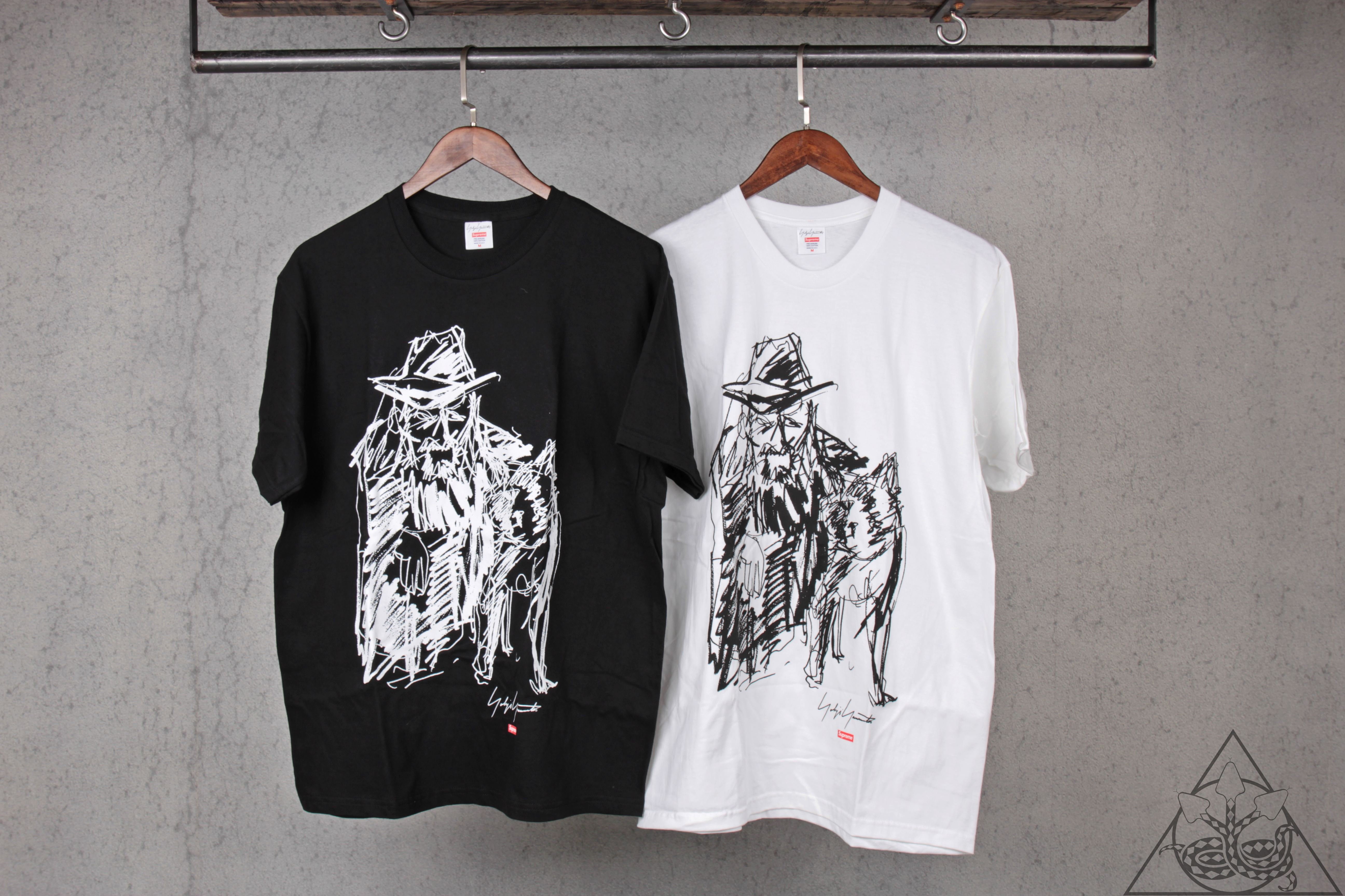 Supreme Scribble Wolf Tee L ホワイトトップス