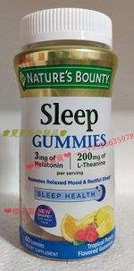 ♚夏夏海外精品♚美國進口 Nature’s Bounty Sleep自然之寶 水果 睡眠 軟糖60粒