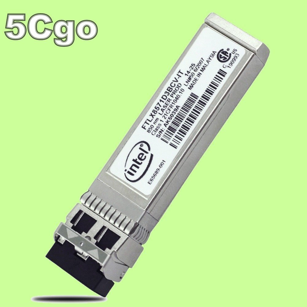 5Cgo【權宇】intel SR SFP+10G萬兆多模光纖模組FTLX8571D3BCV-IT