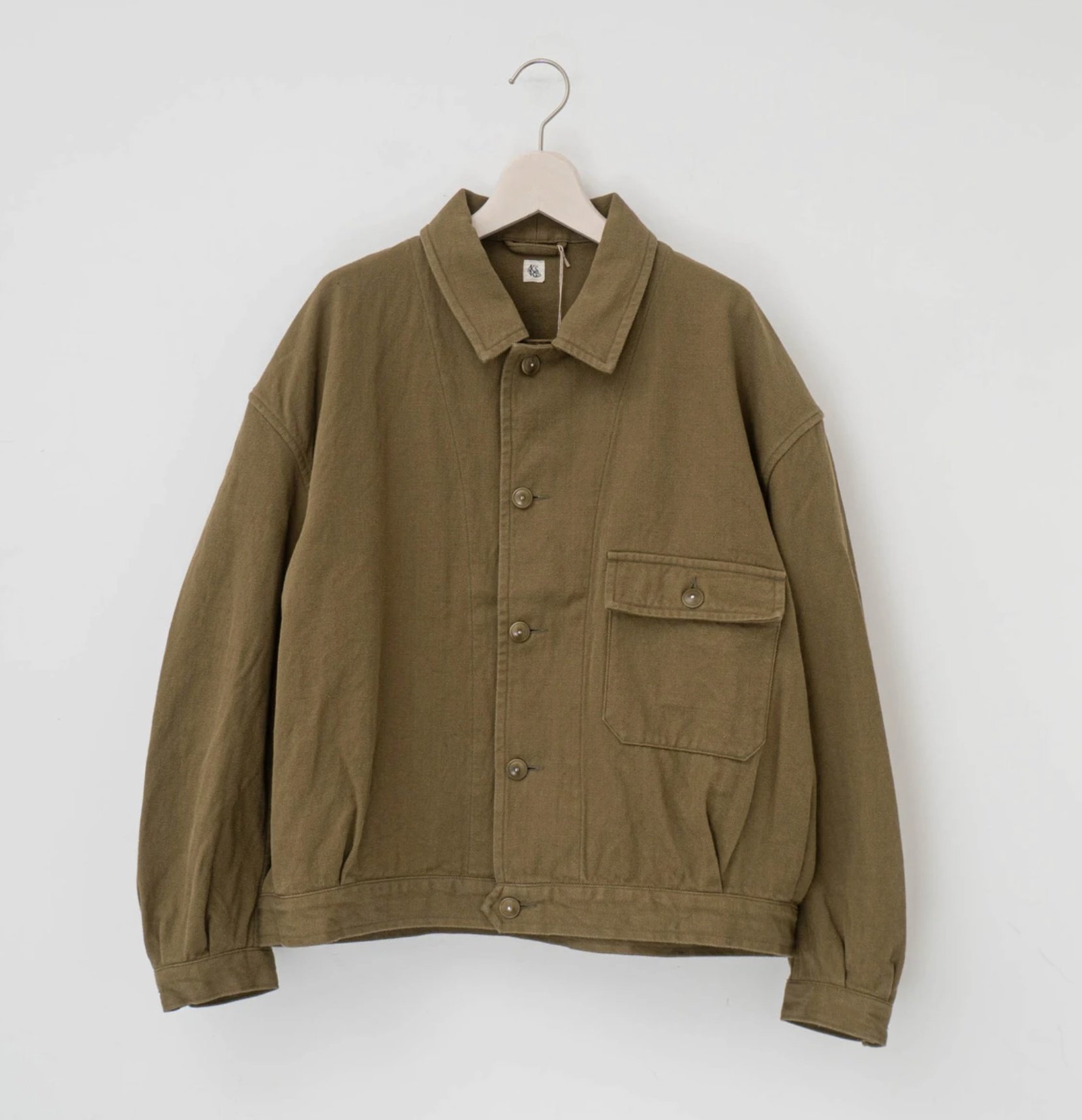 少穿近全新2021AW KAPTAIN SUNSHINE MECHANIC JACKET 軍綠色40號