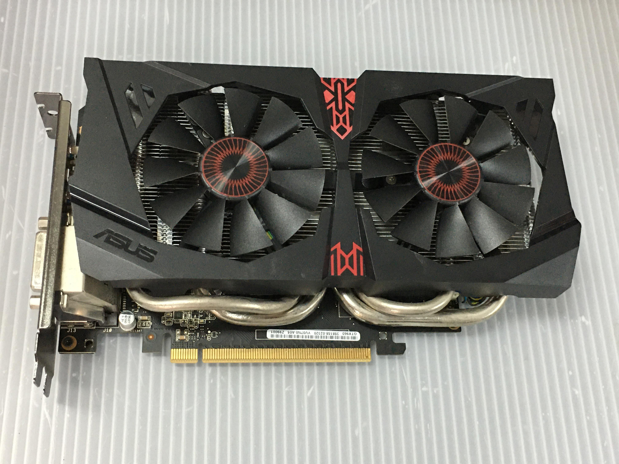 電腦雜貨店→華碩 ASUS STRIX GTX960 DC2OC 2GD5顯示卡（要插電6pin) 二手 $1299