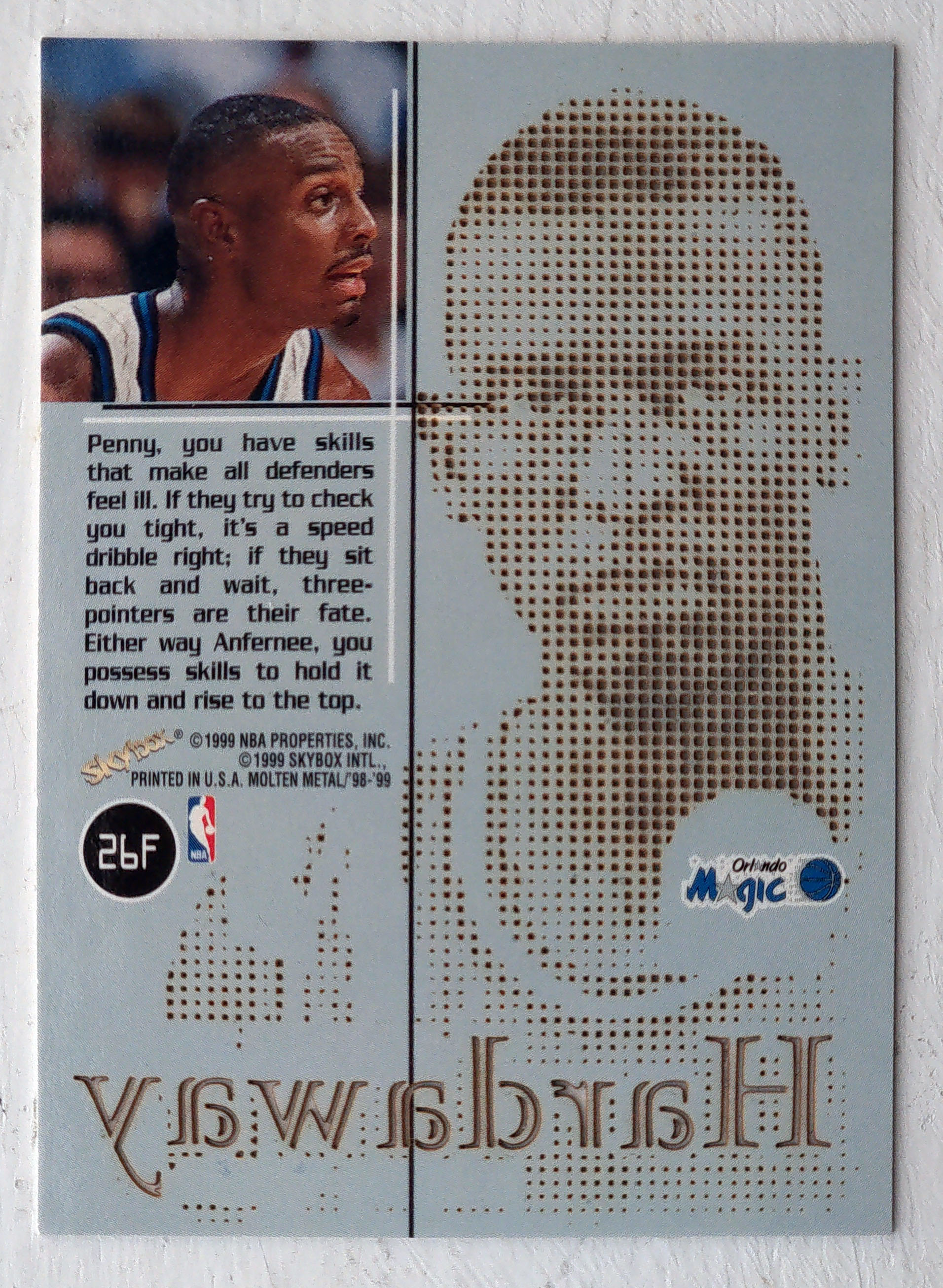 1998-99 SkyBox Molten Metal Fusion #26 Anfernee Hardaway | Yahoo