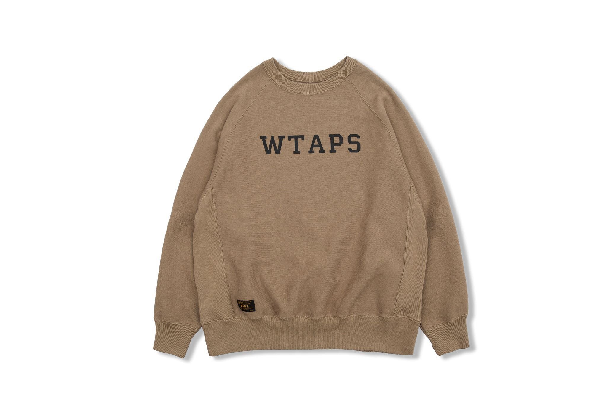 17aw Wtaps Design Crew Neck LS 目錄未載款文字長Tee 金標現貨大地色S