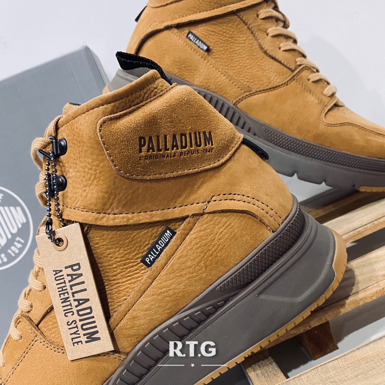 RTG】PALLADIUM PALLASIDER HI NUBUCK 土黃牛巴弋皮革高筒男女07993