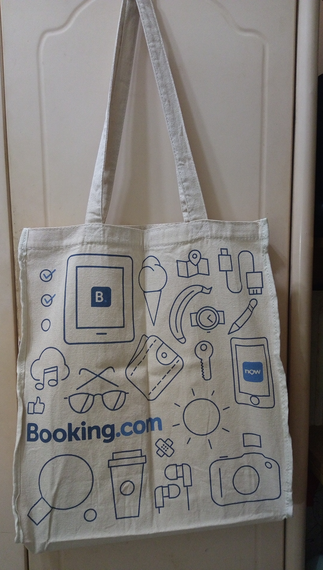 Booking.com 帆布袋 購物袋 肩背包