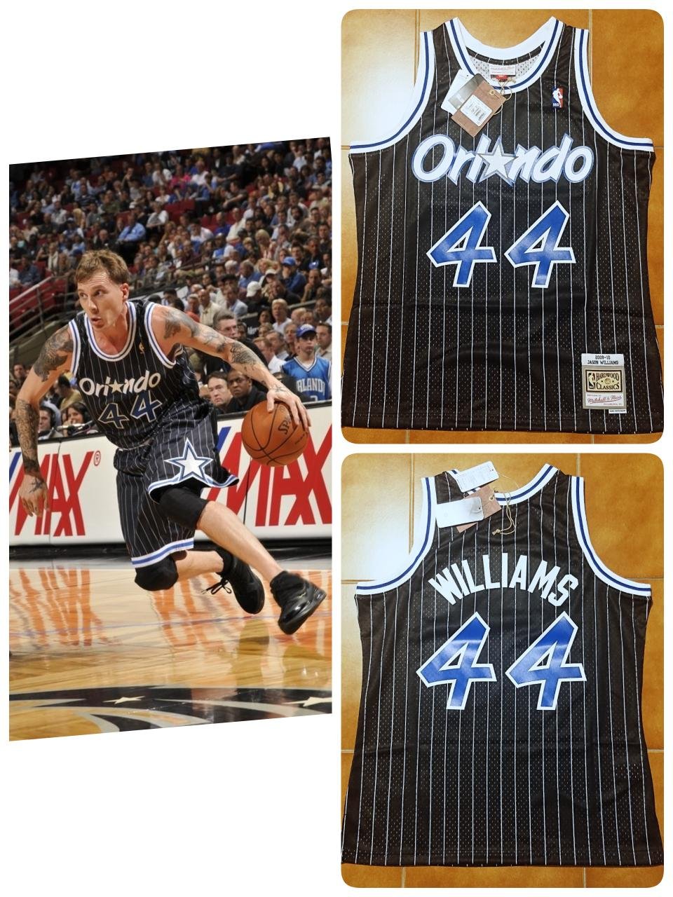 Mitchell & Ness Men's Penny Hardaway Black Orlando Magic Big and Tall  1994-95 NBA 75th Anniversary Diamond Swingman Jersey