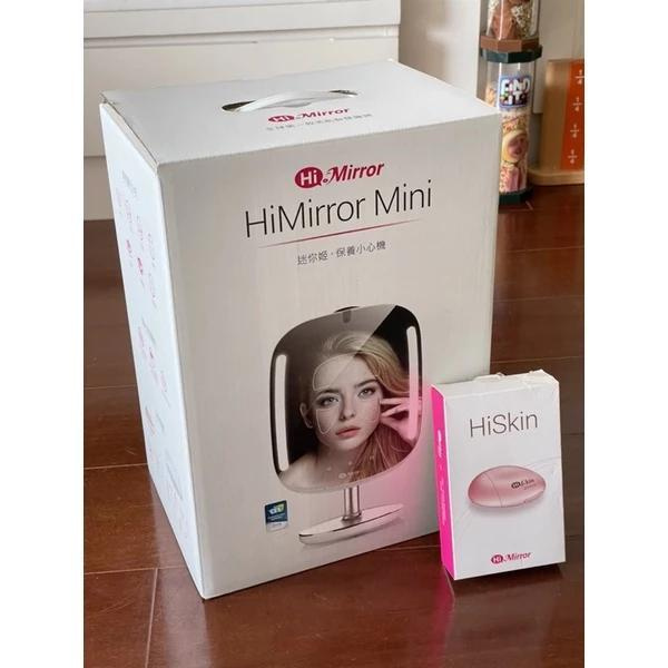 近九成新HiMirror Mini迷你姬16G盒裝+近全新HiSkin膚質檢測器盒裝(智慧肌膚檢測魔鏡/化妝燈鏡)~鏡內小平板可連網~不拆賣~外箱大希望自取