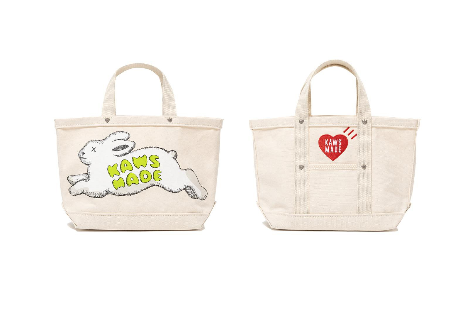 HUMAN MADE x KAWS MADE TOTE BAG LARGE #1 #2 SMALL 托特包。太陽選物