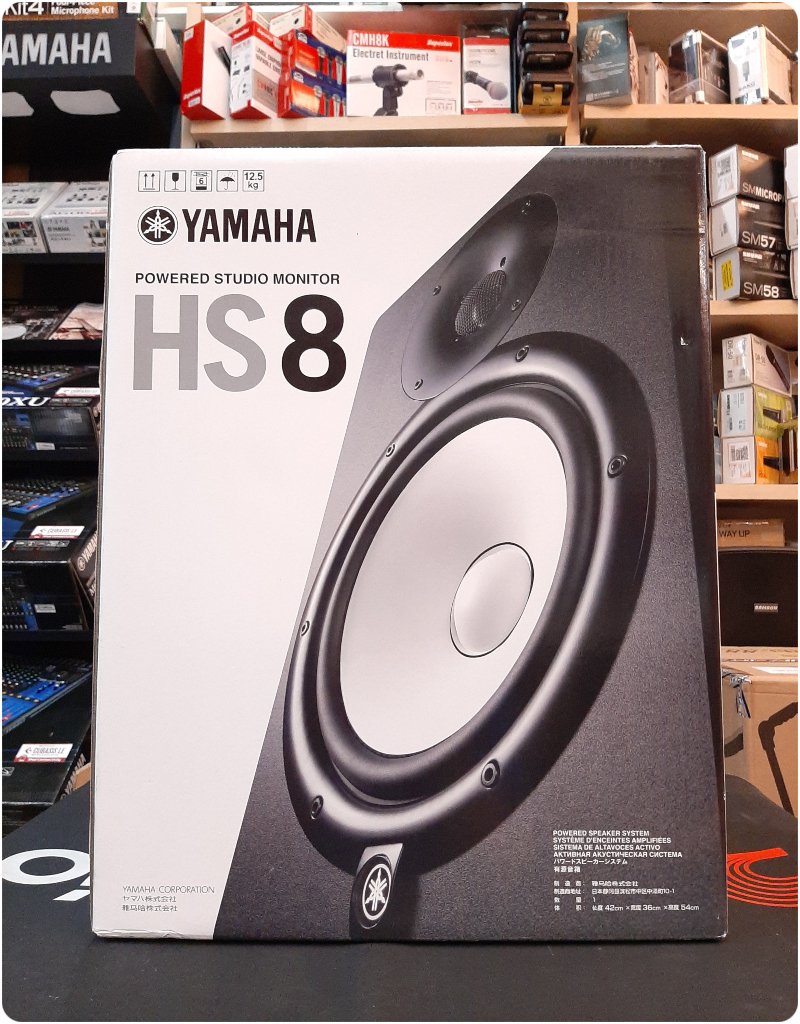 ♪♪學友樂器音響♪♪ YAMAHA HS8 主動式監聽喇叭二音路8吋錄音室單顆