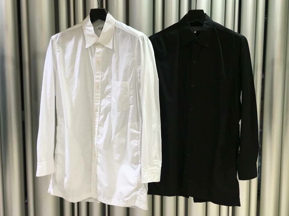 Yohji Yamamoto 山本耀司經典白襯衫背面開扣尺寸3號日本製正品全新品