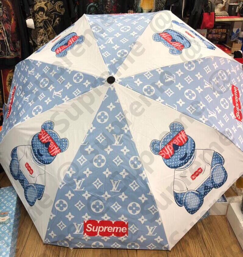 Supreme X LV聯名粉藍色小熊卡通傘跟量版| Yahoo奇摩拍賣