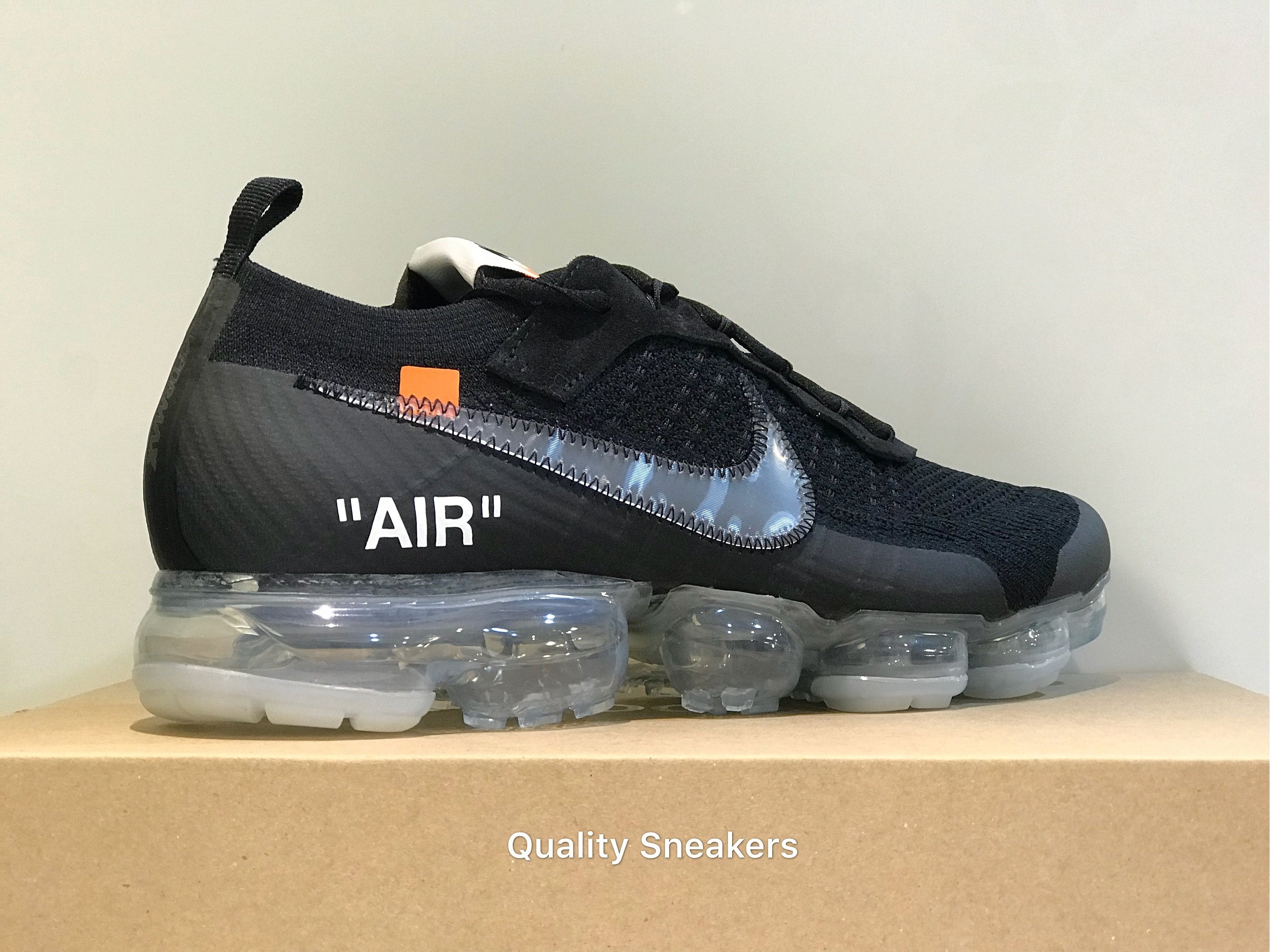 現貨- Off-White x Nike Air VaporMax Flyknit 黑魂氣墊AA3831-002