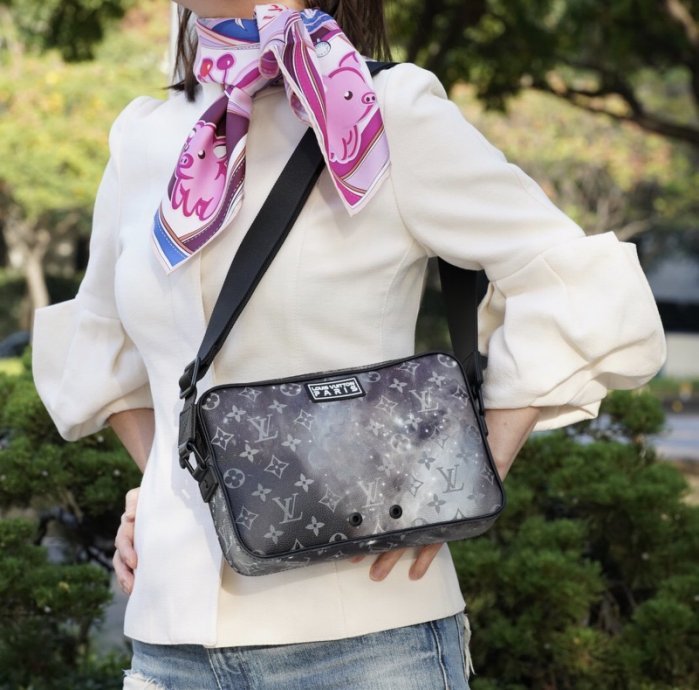 Louis Vuitton Alpha Messenger Monogram Galaxy Black Multicolor in