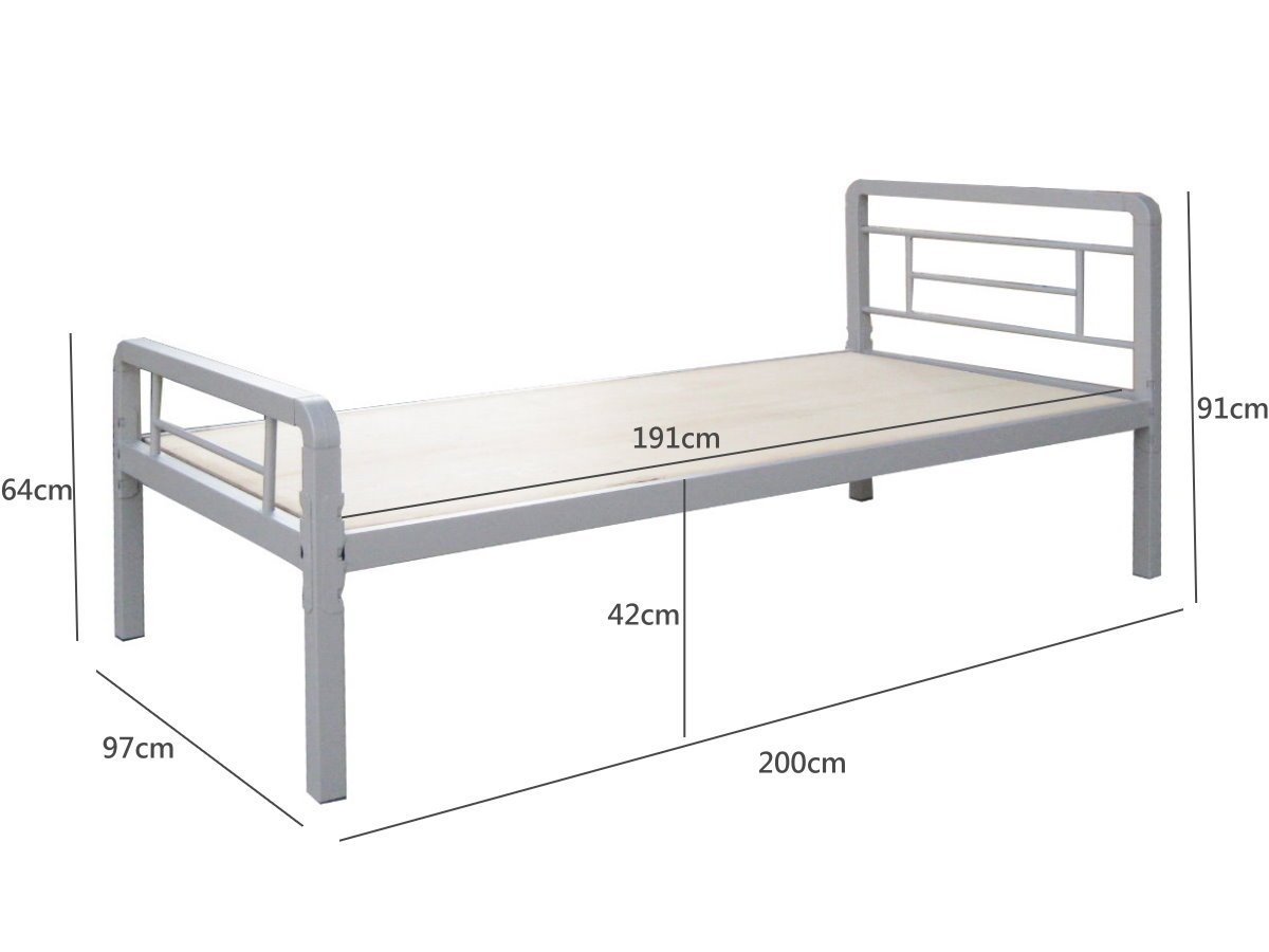 SB05單人3尺鐵床架保用十年以上承重300kg 比一般木床底高全卡榫零螺絲